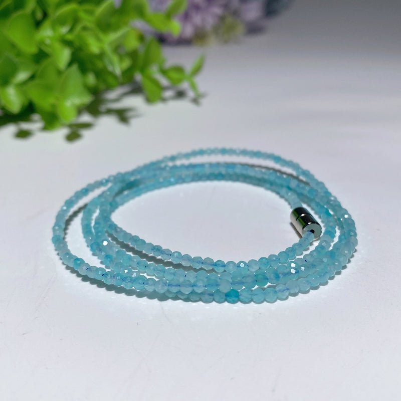 2mm Mixed Crystal Spiritual Healing Necklace Magnetic Buckle