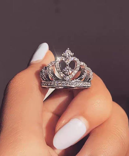 Stylish Silk Alloy Hollow Out Zircon Rings