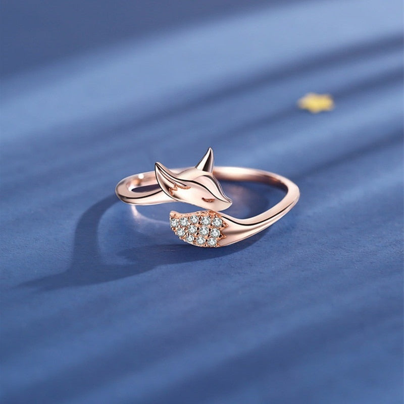 Fox Micro Crystal Ring