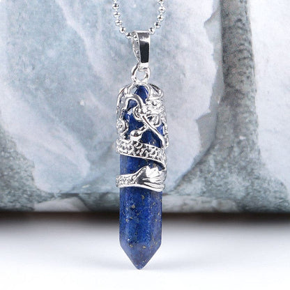 Natural Stone Pendant Necklace