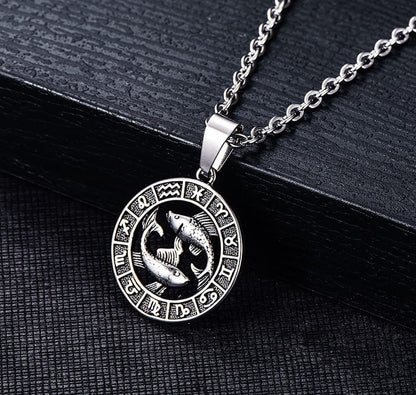 Celestial Zodiac Amulet Necklace