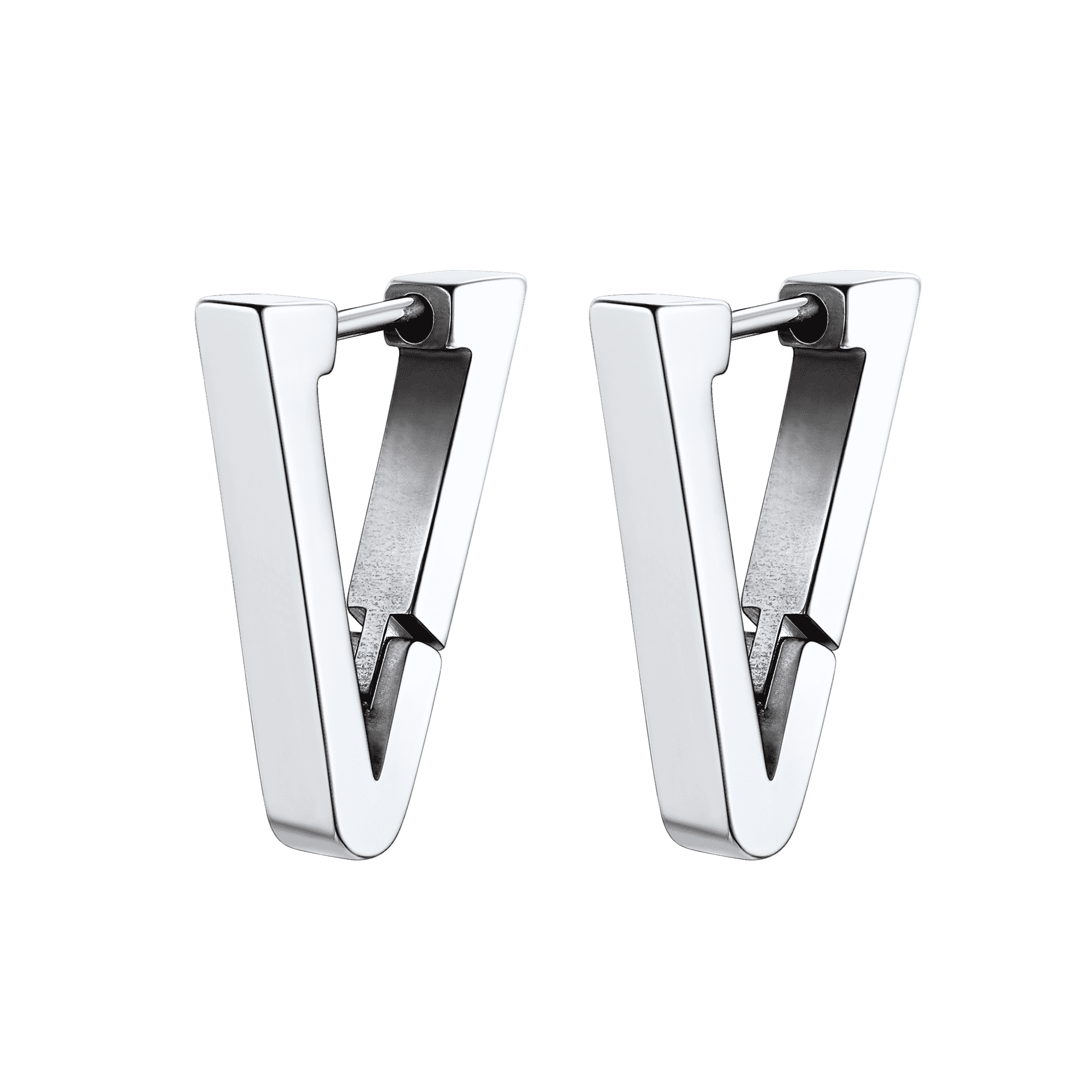 Classic Triangle Huggie Hoop Earrings for