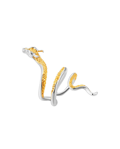 Dragon Silver-gold Adjustable Ring