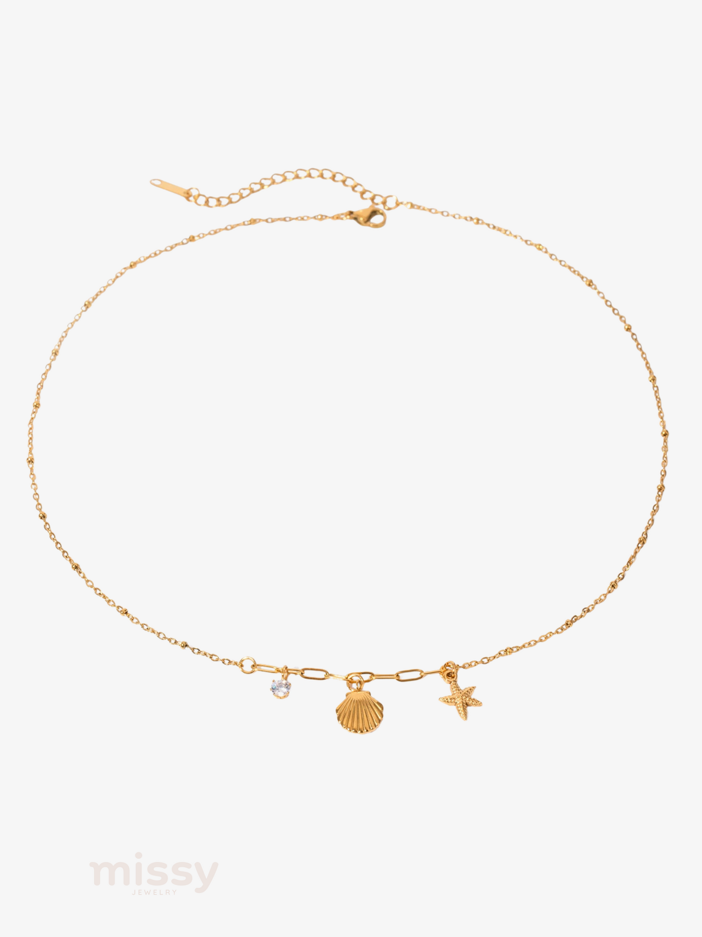 Seaside Charm Minimal Pendant Necklace