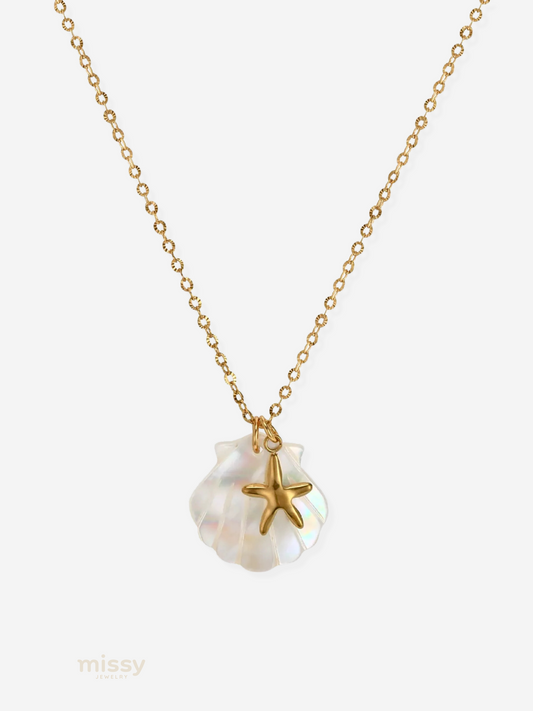 Susie Ocean Charm Shell Necklace