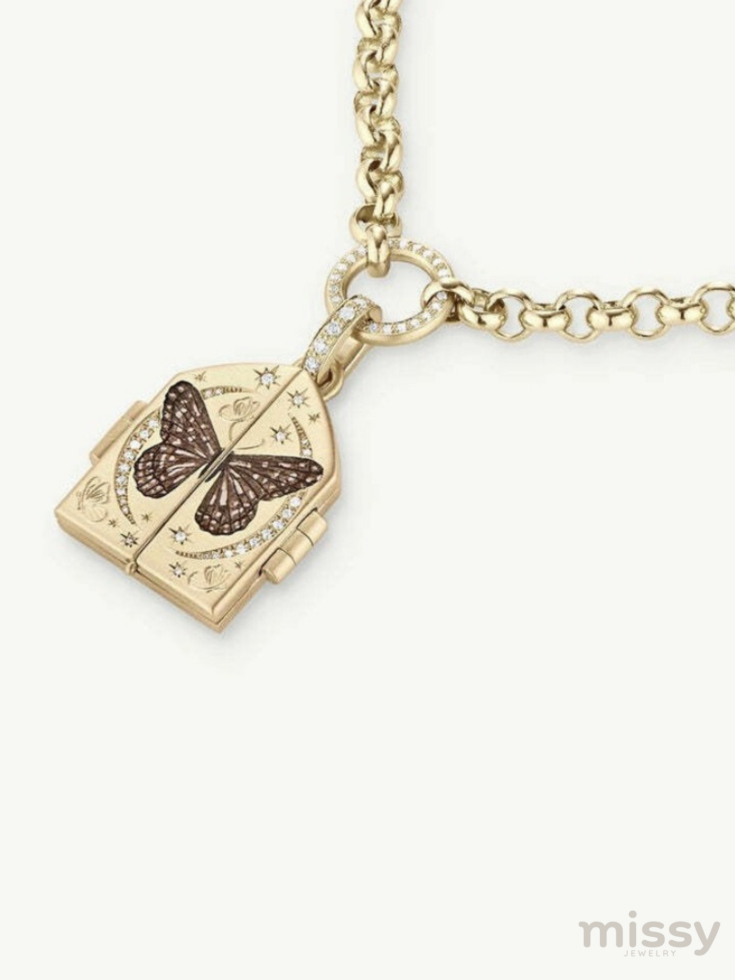 Belle Enchanted Locket Pendant Necklace