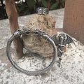 3 Pcs Celtic Dragon Stainless Steel Jewelry Set