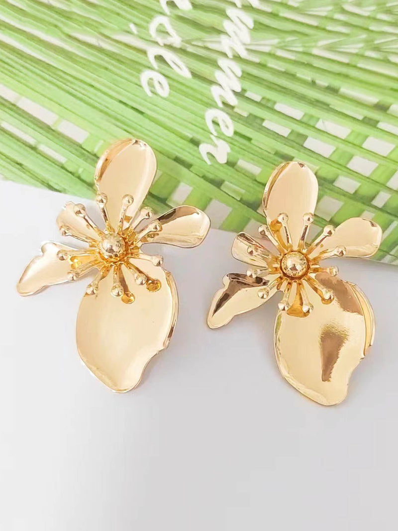 Irregularity Flower Shape Earrings Accessories