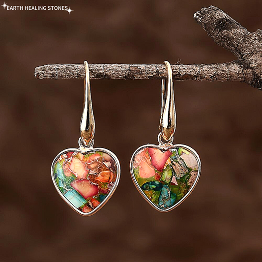 Divine Warrior Heart Earrings
