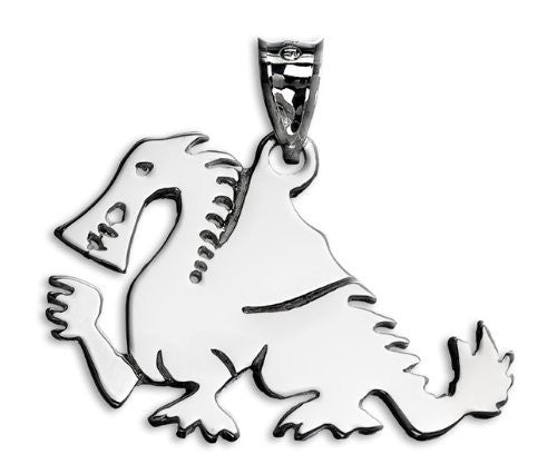 Dragonweave Sterling Silver Dragon Pendant