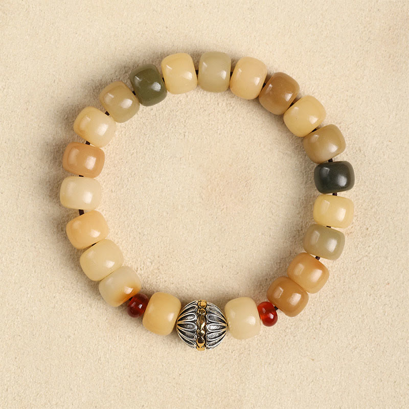 Buddha Stones Natural Bodhi Seed the Lord of the Corpse Forest Om Mani Padme Hum Wisdom Bracelet