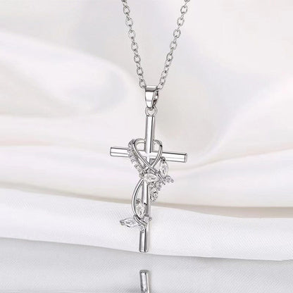 Butterfly Cross Necklace
