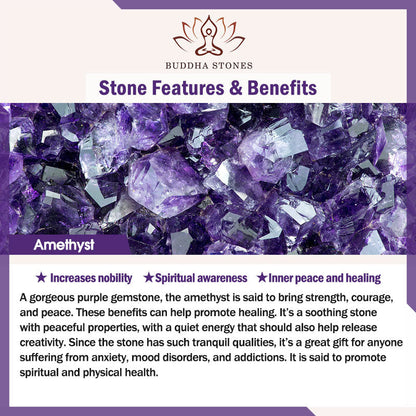 Buddha Stones the Amethyst Purification Bracelet