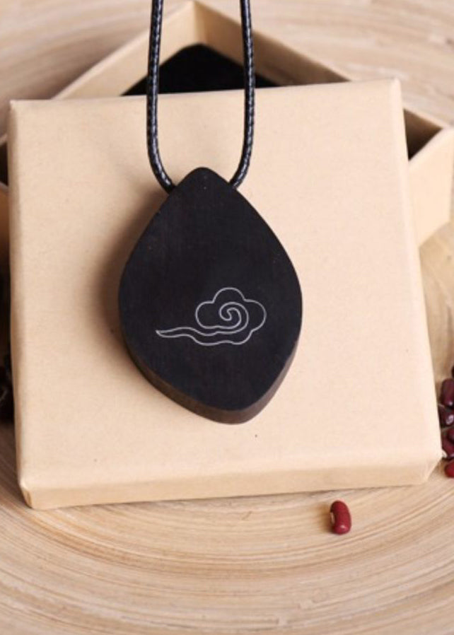 Fine Chocolate Hand Knitting Xiangyun Pendant Necklace