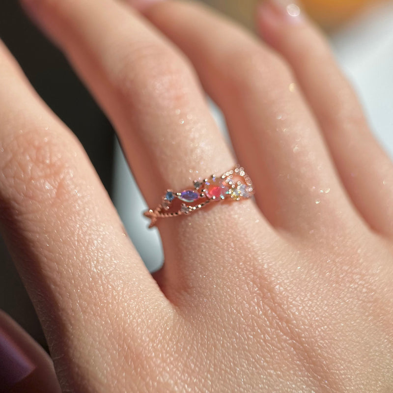 [] Nova Pink Gem Ring