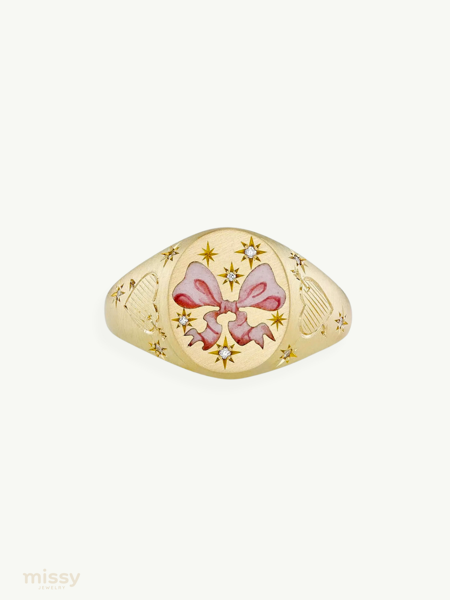 Annora Bow Painted Adjustable Rings
