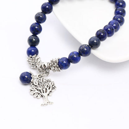 Lapis Lazuli Tree of Life Awareness Bracelet