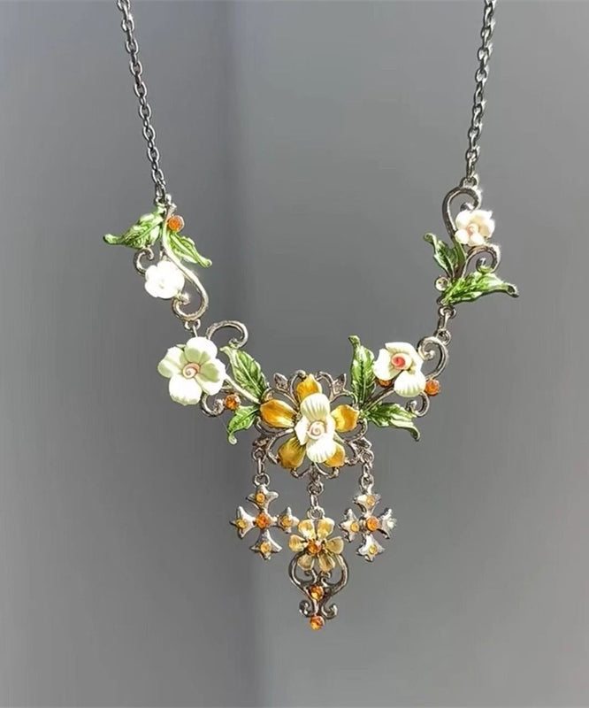 Fine Silk Sterling Silver Tassel Lariat Necklace