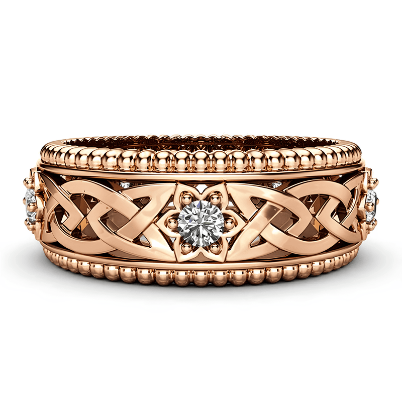Celtic Flower of Spiritual Clarity Ring