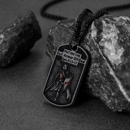 Knights Templar Dog Tag Necklace