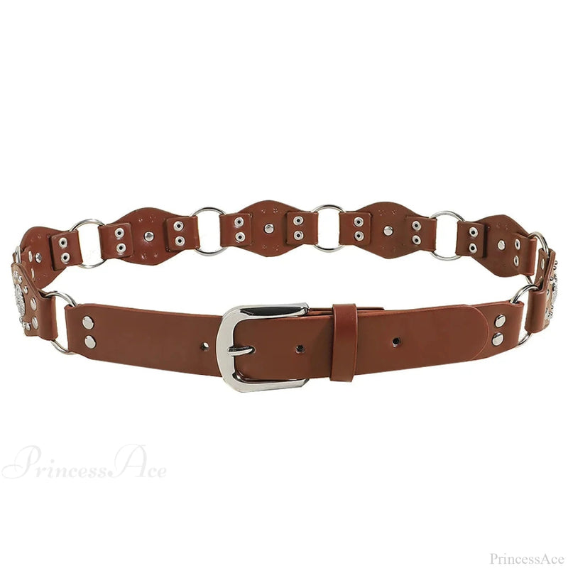 Seasoning Female Gothic Rivet Slim-fit Belt