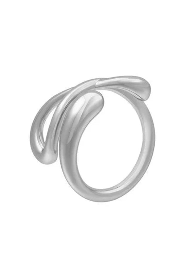Adjustable Personality Ring With Irregular Geometric Opening