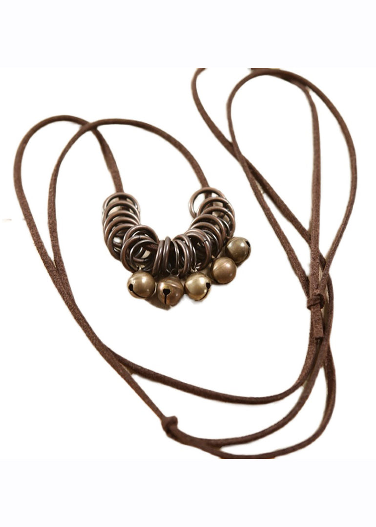 Bronze Alloy Bell Pendant Necklace