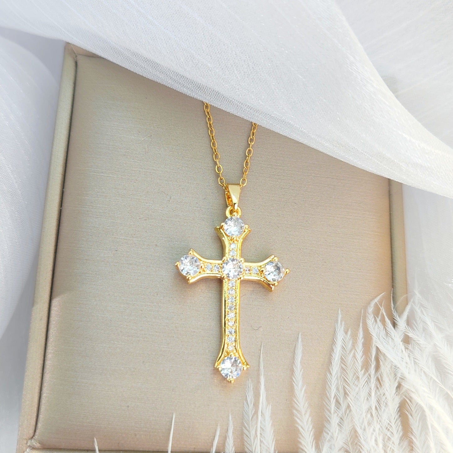 Light Cross Necklace