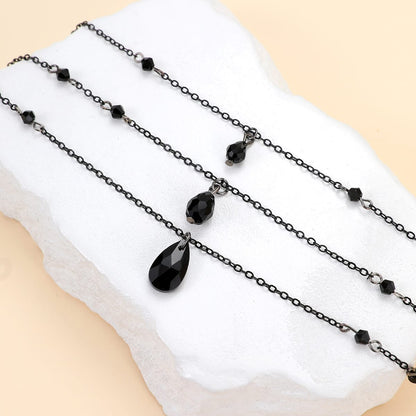 Obsidian Dusk Witch Necklace Set