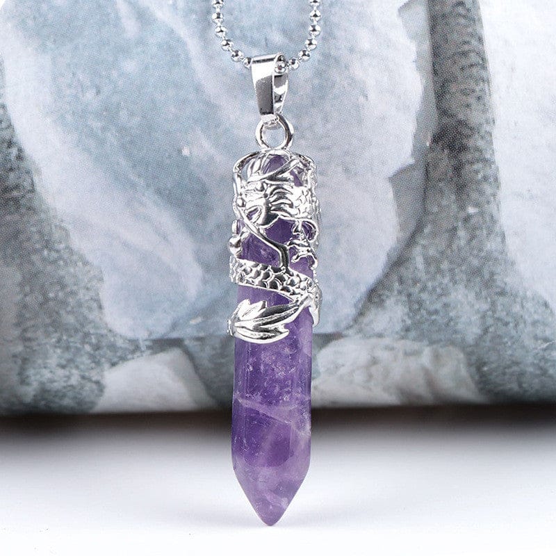 Natural Stone Pendant Necklace