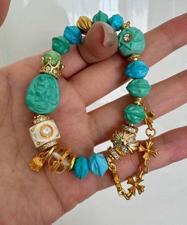 Alloy Zircon Mermaid Princess Charm Bracelet