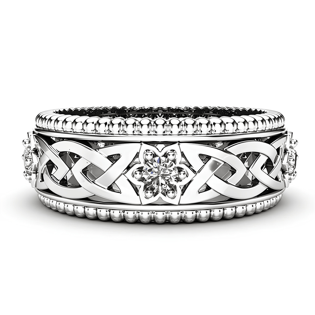 Celtic Flower of Spiritual Clarity Ring