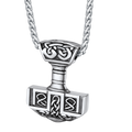 Faithheart Norse Viking Thor's Hammer Necklace Mjolnir Pendant for