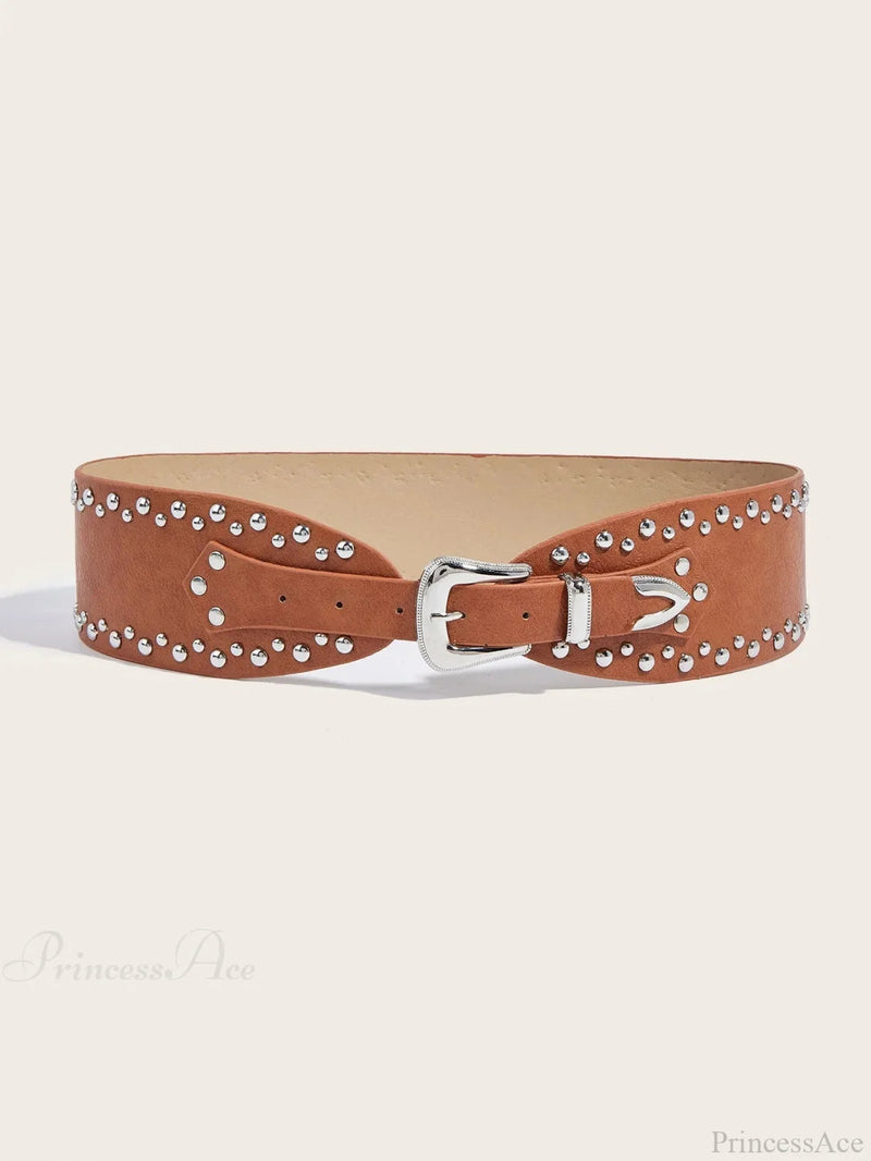 Antique Gothic Rivet Rebel Wide Belt