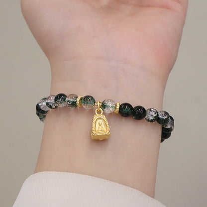 6.5mm Green Phantom Confidence Spiritual Bracelet