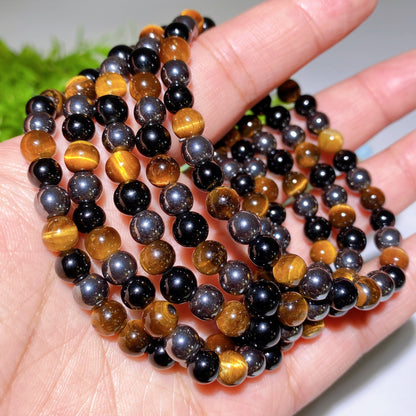 6-8mm Malachite Crystal Healing Bracelet for Balance