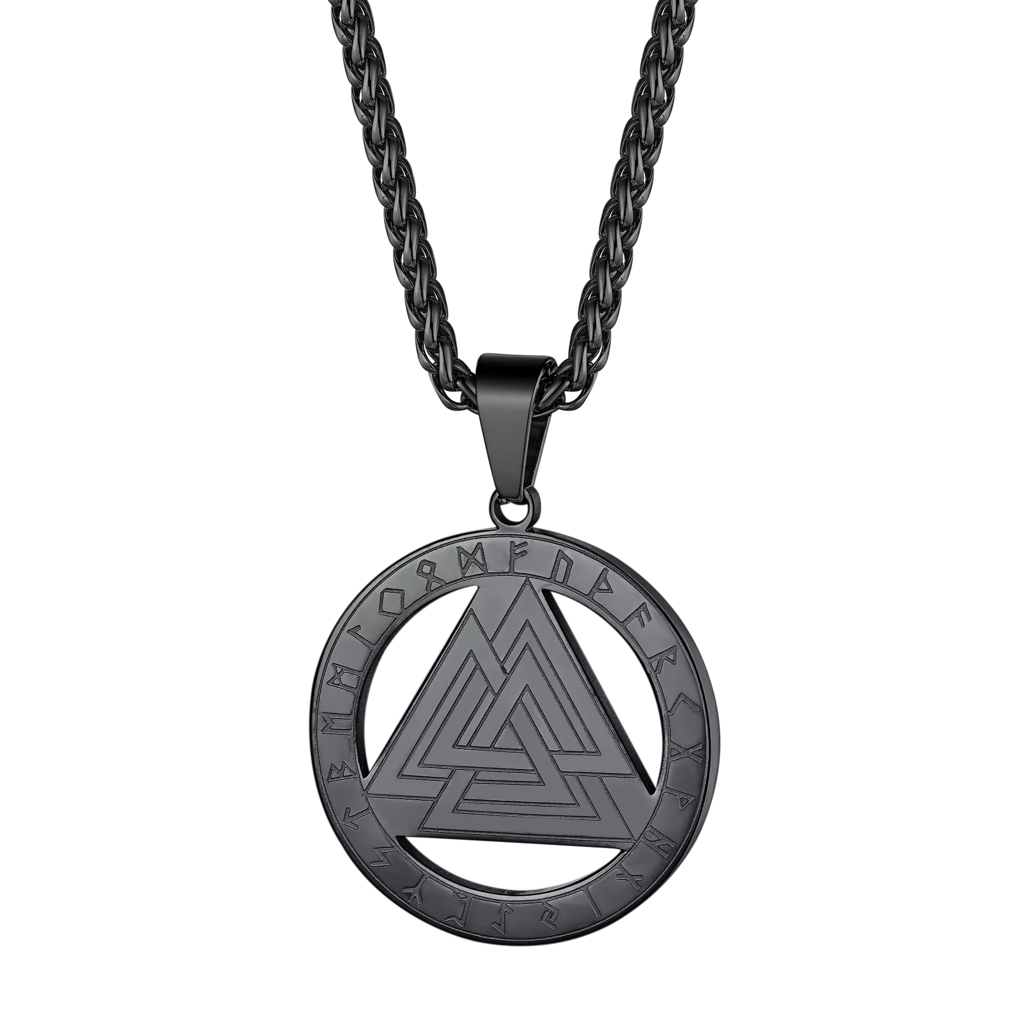 Faithheart Viking Rune Valknut Necklace for