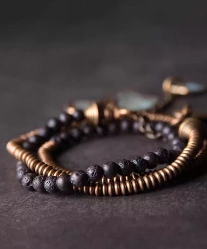 Retro Copper Beading Same Gender Design Charm Bracelet