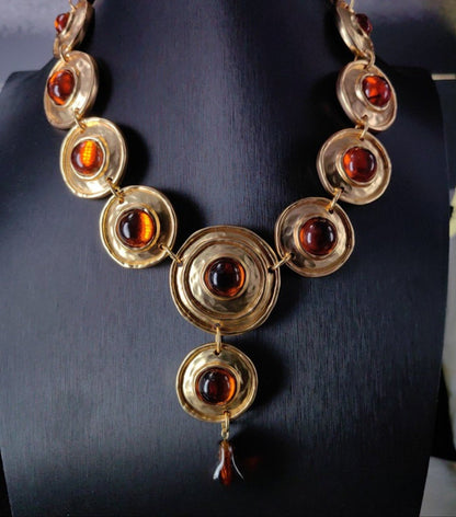 Rosa Amber Statement Necklace