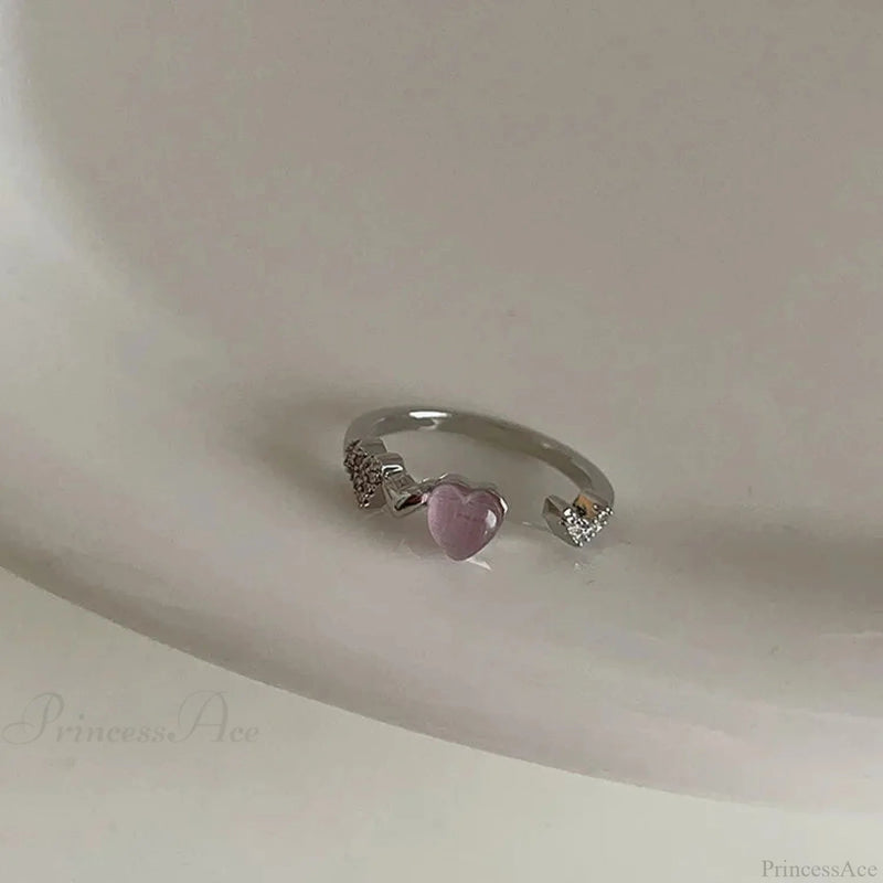 Antique Mysterious Zircon Cross Band