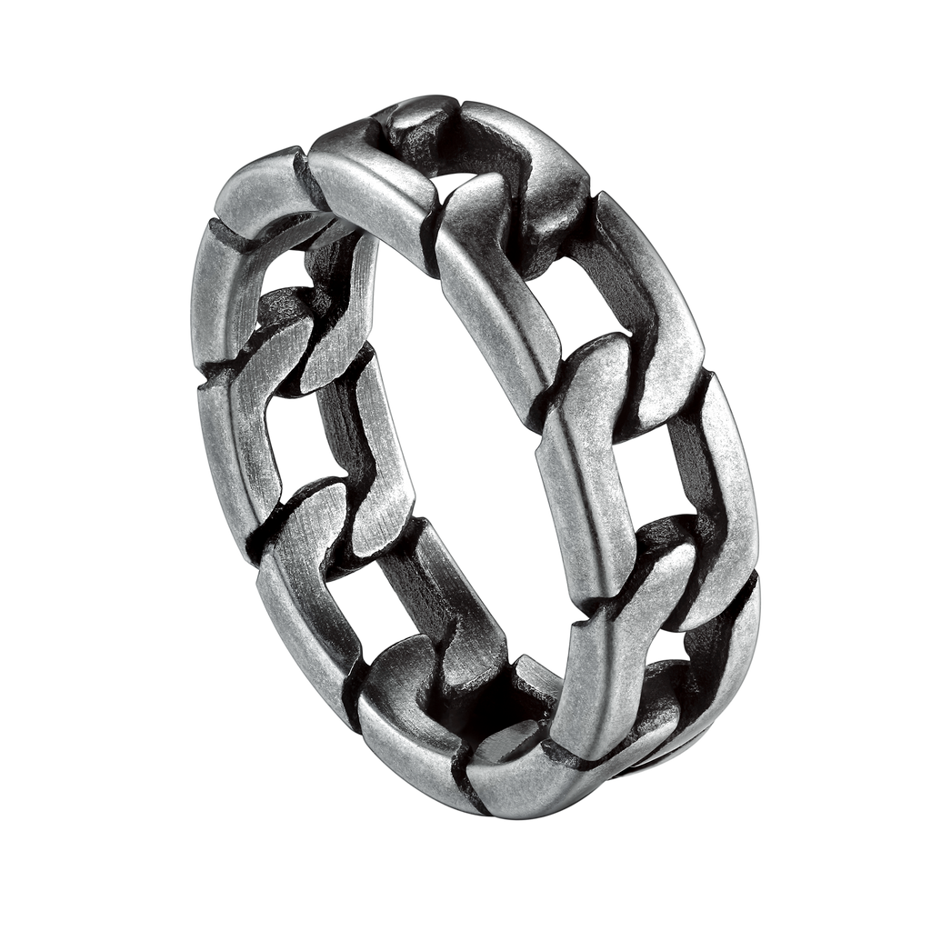 Chunky Cuban Link Chain Ring for Stainless Steel
