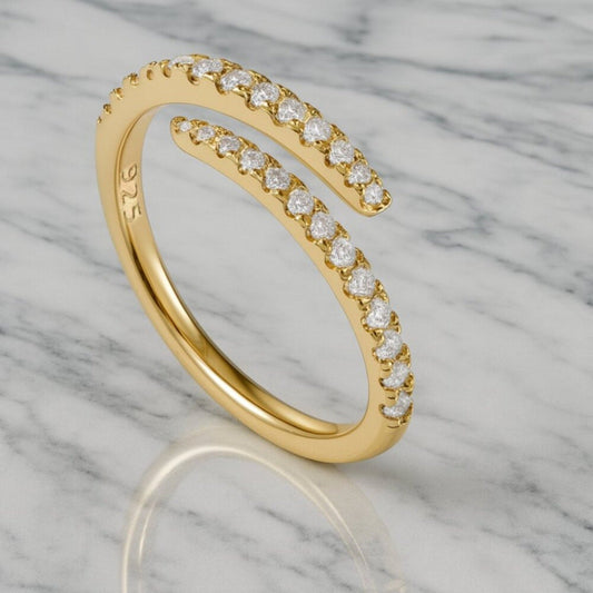 "iridessa" 925 Wrap Around Ring