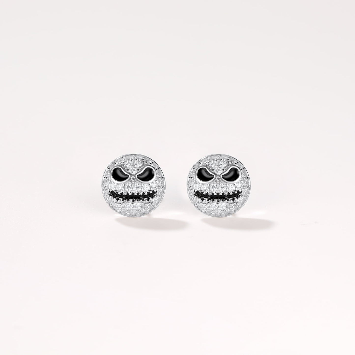 Halloween Jack Skellington Earrings for in Sterling Silver