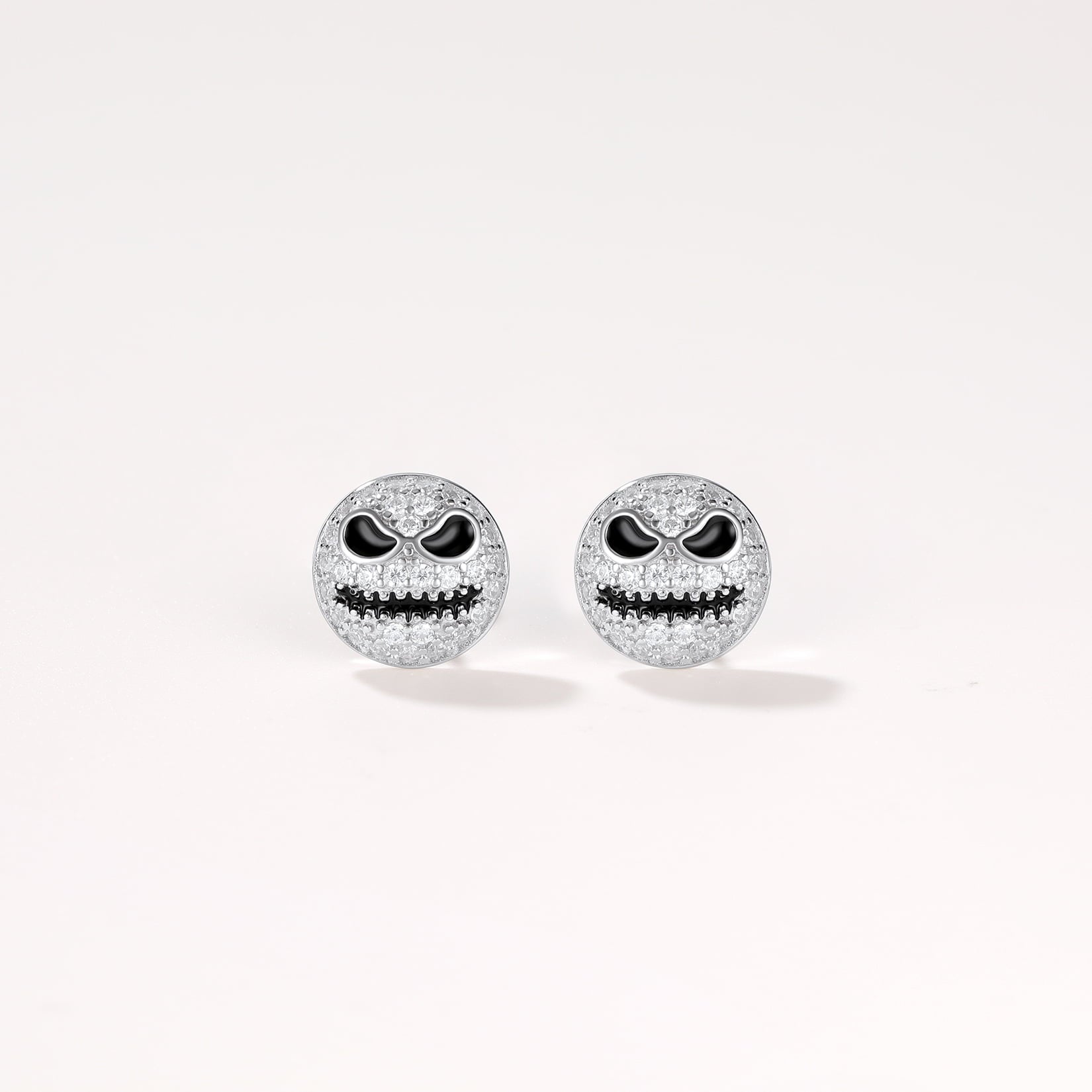 Halloween Jack Skellington Earrings for in Sterling Silver