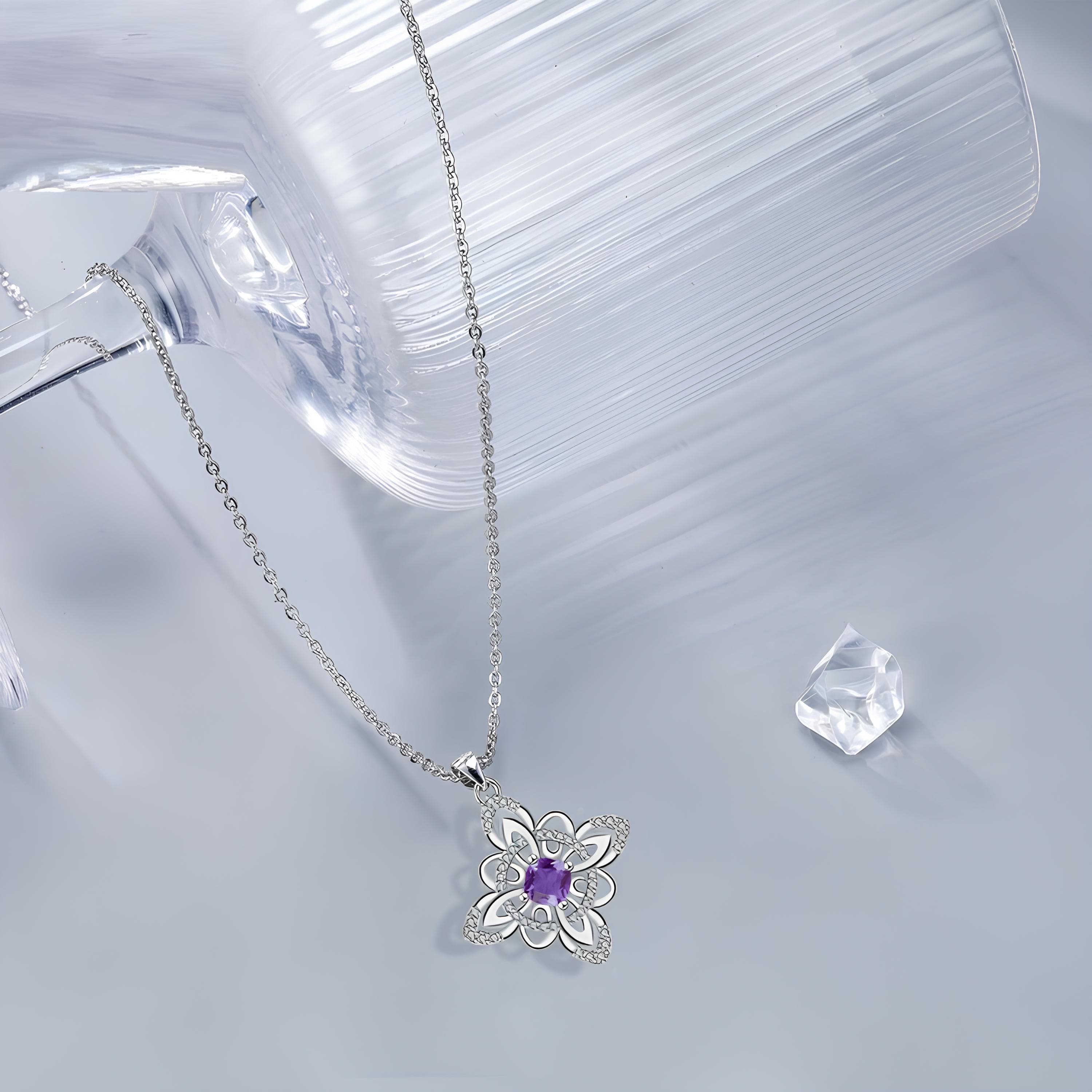 Amethyst Blossom Goddess Necklace