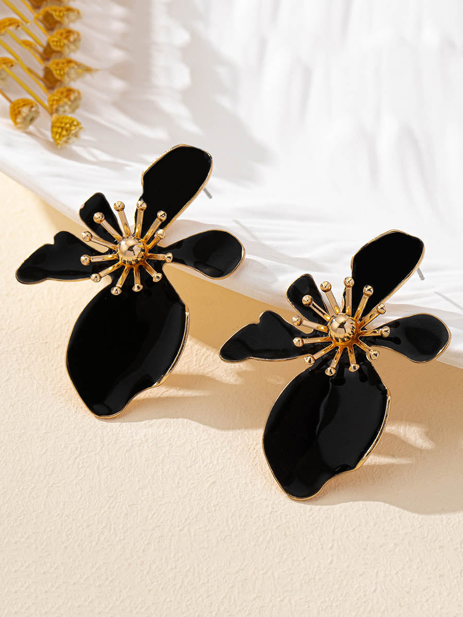 Irregularity Flower Shape Earrings Accessories
