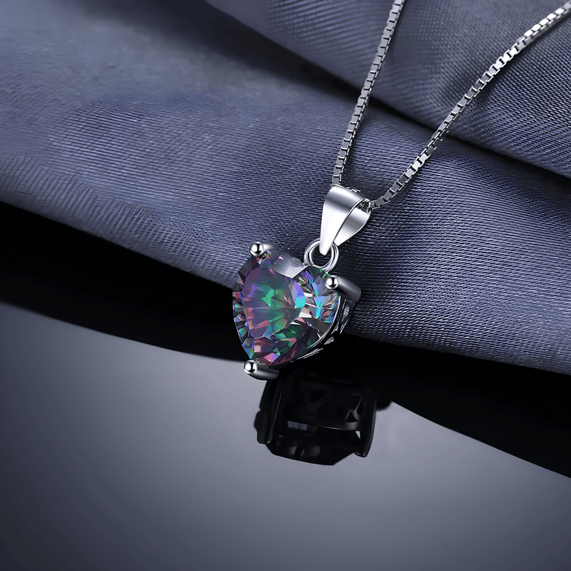 Heart of Healing Light Rainbow Topaz Necklace