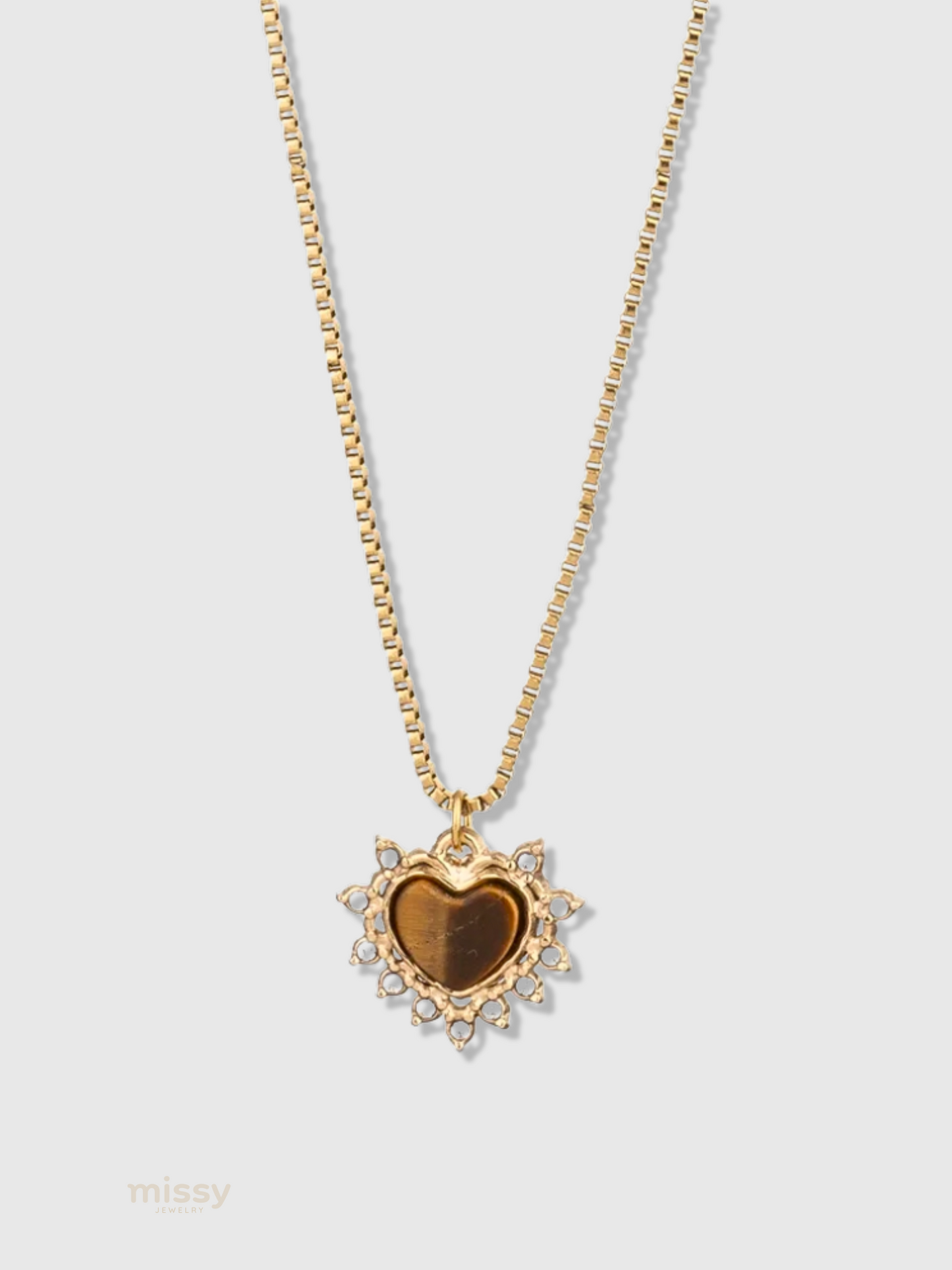 Rue Natural Stone Pendant Necklace