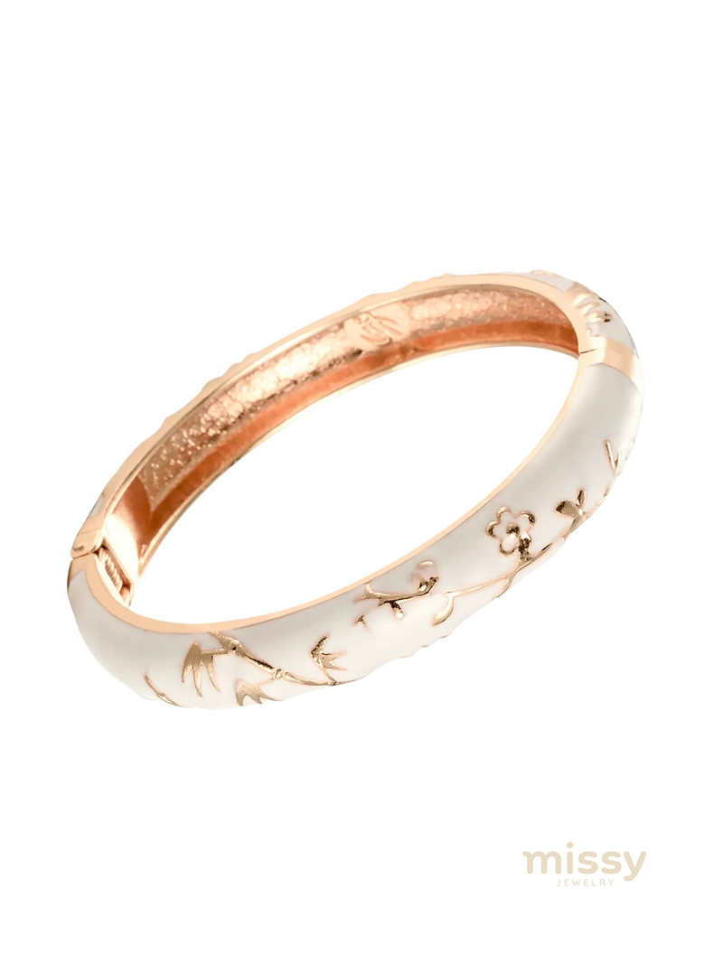 Aria White Bangle