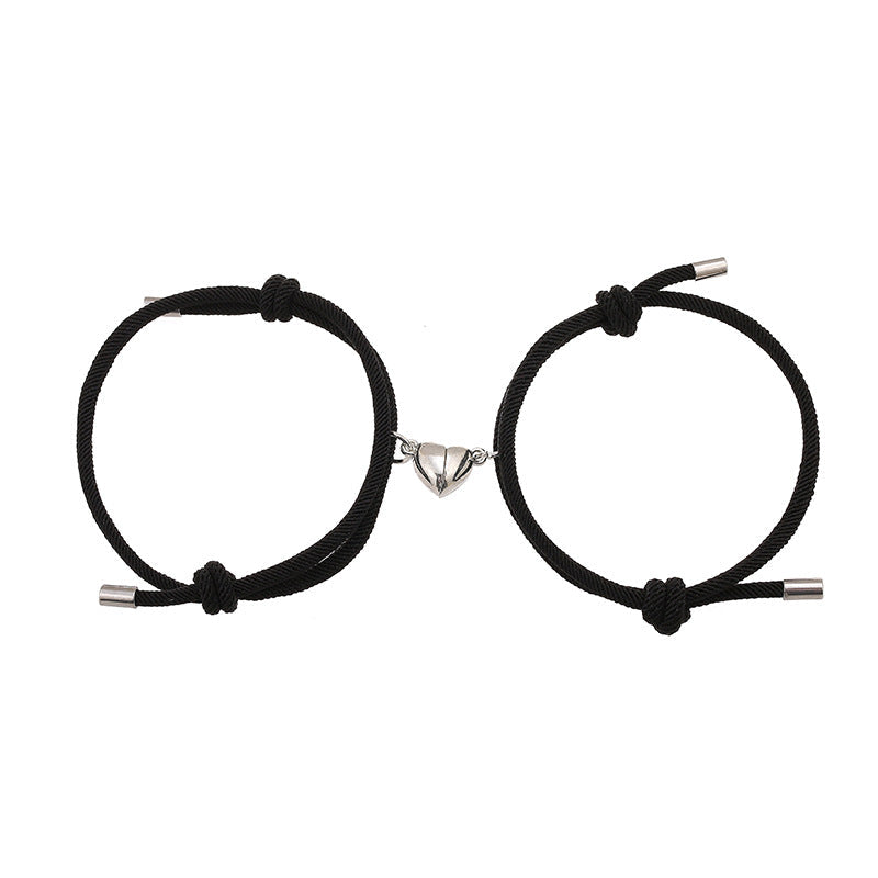 2pcs Love Magnetic Couple String Strength Bracelet